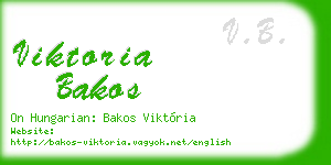 viktoria bakos business card